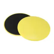 2 Packs Dual Sided Core Sliders Exercise Sliders for Working Out, Yellow