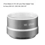 37mm Metal UV CPL ND Lens Filter Adapter Tube for Sony DSC-W1 DSC-W5 DSC-W7