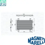 CONDENSER AIR CONDITIONING 350203895000 FOR FIAT DUCATO/Platform/Chassis/Van