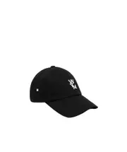 logo-embroidered baseball cap S,M black
