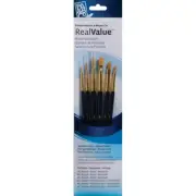 Princeton Artist Brush Synthetic Gold Taklon Real Value Brush Set-6/Pkg