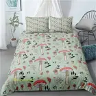 Agaric Leaf Single/Double/Queen/King Size Bed Quilt Doona Duvet Cover Set Linen