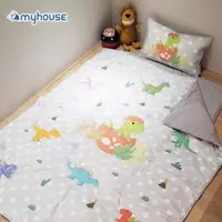 在飛比找森森購物網優惠-【myhouse】新款韓國攜帶式兒童防蟎睡袋 - 侏儸紀公園