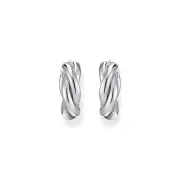 Thomas Sabo Sterling Silver Essential Twisted 20mm Hoop Earrings
