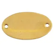 C.H. Hanson Blank Tag,Brass,1in H,1 7/8in W,PK25 42742 C.H. Hanson 42742