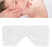 MOUMOUTEN Natural Gemstone Jade Sleep Mask, Jade Stones Eyes Mask White Reduce Puffiness Anti Wrinkle Quartz Sleeping Mask Eye Care Tool