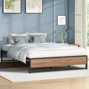 ALFORDSON Metal Bed Frame King Size Mattress Base Platform Foundation Wood