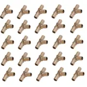 Bag of (25) 1" x 1" x 1/2" PEXworx Brass Pex Crimp Tee