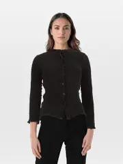 Black Button Up Top