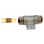 IMC Audio 70 Amp Mini ANL and 1 Fuse Fuse holder 4 6 8 Gauge Car Audio Gold