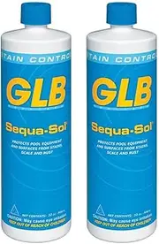 GLB 71016A-02 Sequa-Sol Sequestering Agent Pool Stain Preventer, 1-Quart, 2-Pack