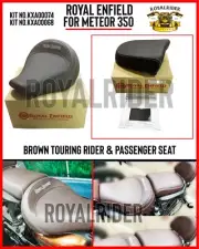 Royal Enfield Meteor 350 "Brown Touring Rider & Passenger Seat" (for: Royal Enfield)