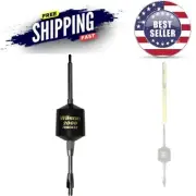 CB Radio Antenna Black 5-Inch Shaft Stainless Steel Whip 3500W Mobile