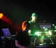 Percussionist Jeffree Lerner of Sound Tribe Sector 9 performs at D- Old Photo 1