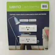 Wemo Mini Wi-Fi Smart Plug 2-pack Works with Alexa Google Assistant Nest