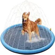 Dog Splash Pad, Non Slip Splash Pad Sprinkler for Kids, Kiddie Baby Shallow Pool