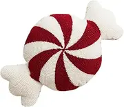 ERINGOGO Candy Shaped Pillow Red and White Peppermint Pillow Cute Sweet Shaped Decorations for Bedroom Stuffed Small Candy Shaped Cushion