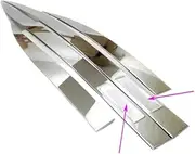Car Styling Cover Compatible for Jeep Compass 2017 2018 2019 2020 2021 Side Door Body Trim Sticker Strip Molding(Style 2)