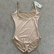 Assets by Spanx SILHOUETTE SERUMS Open-Bust Body-Shaper Very Bare 3X
