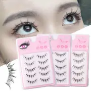 5 Pairs Natural Wispy Manga Lash Extension Reusable False Eyelashes Eye Makeup B