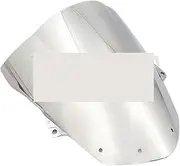 jiningxunjun Compatible with Kawasaki Ninja ZX6R 636 2009-2022 ZX10R 2008-2010 Motorcycle Windshield WindScreen 2016 2017 2018 2019 2020 ZX-6R ZX-10R(Silver)