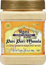 Rani Pani Puri Masala (14-Spice Blend for Indian Spicy Water) 24.5oz (1.54lbs) 700g PET Jar ~ All Natural | Vegan | No Colors | Gluten Friendly | NON-GMO | Kosher | Indian Origin, gol gappa