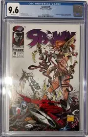 Spawn #9 CGC 9.6 1st Appearance of Medieva Spawn Angela Image Comics 1993 White