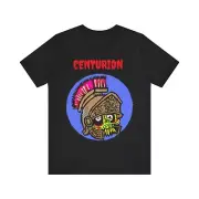 Roman Soldier Centurion 2 Gold Helmet with Skull-Zombie-Unisex Short Sleeve Tee