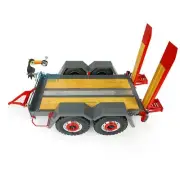 Metal Trailer Plate For 1/14 LESU Skid Steer Hydraulic Loader RC Model