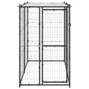 Outdoor Dog Kennel Roof Shelter Pet House Pen Run Puppy Enclosure Steel Cage