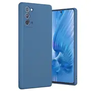 MCC For Samsung Galaxy Note20 4G 5G Soft Liquid Silicone Shockproof Case Cover Note 20 N980 N981 [Dark Blue]