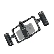 Universal Phone Cage Rig with Bluetooth Handle Stabilize Iphone 15 Pro Max Galaxy S24 Ultra Under 50 Characters