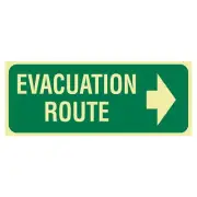 Exit Sign - Evacuation Route Arrow Right | Exit and Evacuation Signs