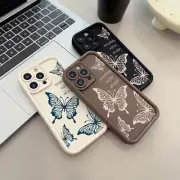 For iPhone 15 Pro Max 14 13 12 XR 11 ShockProof Soft TPU Butterfly Case Cover