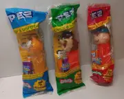 PEZ SET - Garfield, Charlie Brown, Taz Looney Toons - NEW - Never Opened