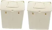 FUTUREORYY 2Pcs Hanging Bird House Durable Plastic Nesting Box for Pet Birds for Parrots Finches Sparrows Versatile Roosting for Home Garden and Porch