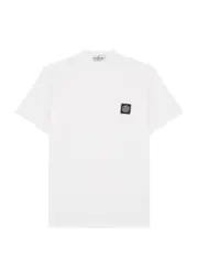 Stone Island Kids Logo Cotton T-shirt (14 Years) - White 14 years