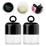 3 Pcs Powder Box Body Empty Makeup Containers Travel Miss with Puff