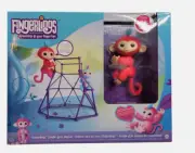 New WowWee Fingerlings Jungle Gym Playset with Exclusive Pink Baby Monkey Aimee
