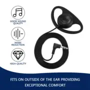 Single Side Soft EarHook Earpiece Headset Headphone Earphone 3.5mm for Laptop PC