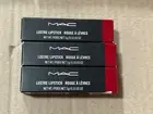 3 FULL SIZE MAC LUSTRE LIPSTICKs #510 LADY BUG 3g 0.10oz- lot/set of 3!!