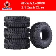 4x 1.9" 102mm Rubber Tires for 1/10 Traxxas Redcat SCX10 AXIAL RC4WD TF2 RC Car