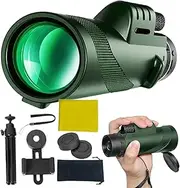 Monoculars for Adults High Powered,Hand Held Telescope with 80x Magnification | Lightweight Accessories for Mountain Climbing Camping Outdoor Adventure