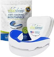 VitalSleep Anti Snoring Mouthpiece for Men, Stop Snoring Mouth Guard, Adjustable Anti Snoring Device, USA Made & FDA Cleared Device for Snoring