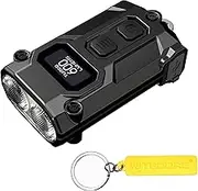 Nitecore TINI 3 Intelligent Multiple Color Temperatures 600 Lumen Keychain Light Rechargeable EDC Flashlight Tag (Black)