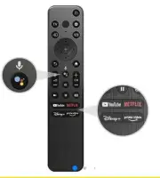 Voice Replacement Remote for Sony-Tvs and Bravia-Tvs，For All Sony 4K UHD LED LCD