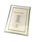 1pc Photo Picture Document Certificate Frame SILVER A4 standing OR wall hanging