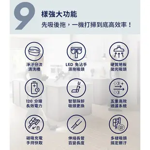 Electrolux 伊萊克斯 無線濕拖吸塵器 【極適家居900 淨河藍款】 無線吸塵器 吸塵器 EFP91824BU