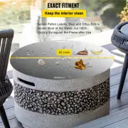 Round Stainless Steel Fire Pit Lid, 1 Meter Foldable Cover with Handle