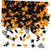 Halloween Party Table Scatter Confetti Sequins Pumpkin Witch Spider Web Bat